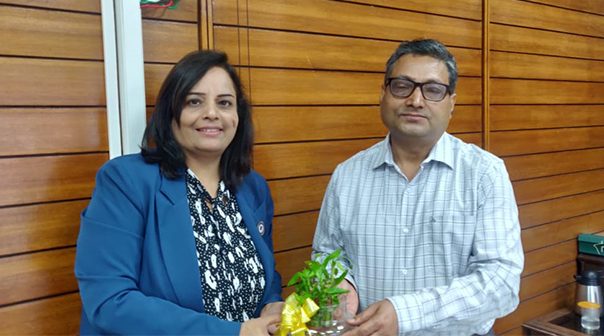 Chairperson, CP&GFM, in meeting with Dr. Chandra Shekhar Kumar, IAS, Additional Secretary, Ministry of Panchayati Raj (MoPR) on 26th April, 2022.