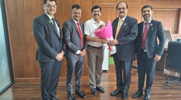 CA. Mangesh Pandurang Kinare, Chairman, CPGFM along with Goa Branch Chairman, Vice Chairman and WIRC Chairman met Shri Dilip Humraskar, Director of Accounts, Govt. of Goa on 20th June 2025 to discuss matters of mutual professional interest