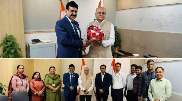 CA. Hans Raj Chugh, Chairman PGFMC, ICAI in a meeting with Shri M. M. Ashraf, Addl. Central PF Commissioner (ACC), EPFO on 8th  May to discuss matters of mutual professional interest.