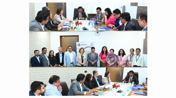 CA. Prasanna Kumar D, President, ICAI, with ICAI Central Council Members met Ms. Maria João Kaizeler, Director, Financial Management Division (PFFM), Asian Development Bank (ADB) along with CA. Hans Raj Chugh, Chairman, PGFMC, CA. Sripriya Kumar, Chairperson, AASB, CA. Ravi Patwa, Vice-Chairperson, AASB and other Council Members on 12th October 2026  for discussions on exploring avenues to strengthen the audit of externally aided projects (EAPs) in India and promote greater accountability, transparency and effective financial management through institutional collaboration.